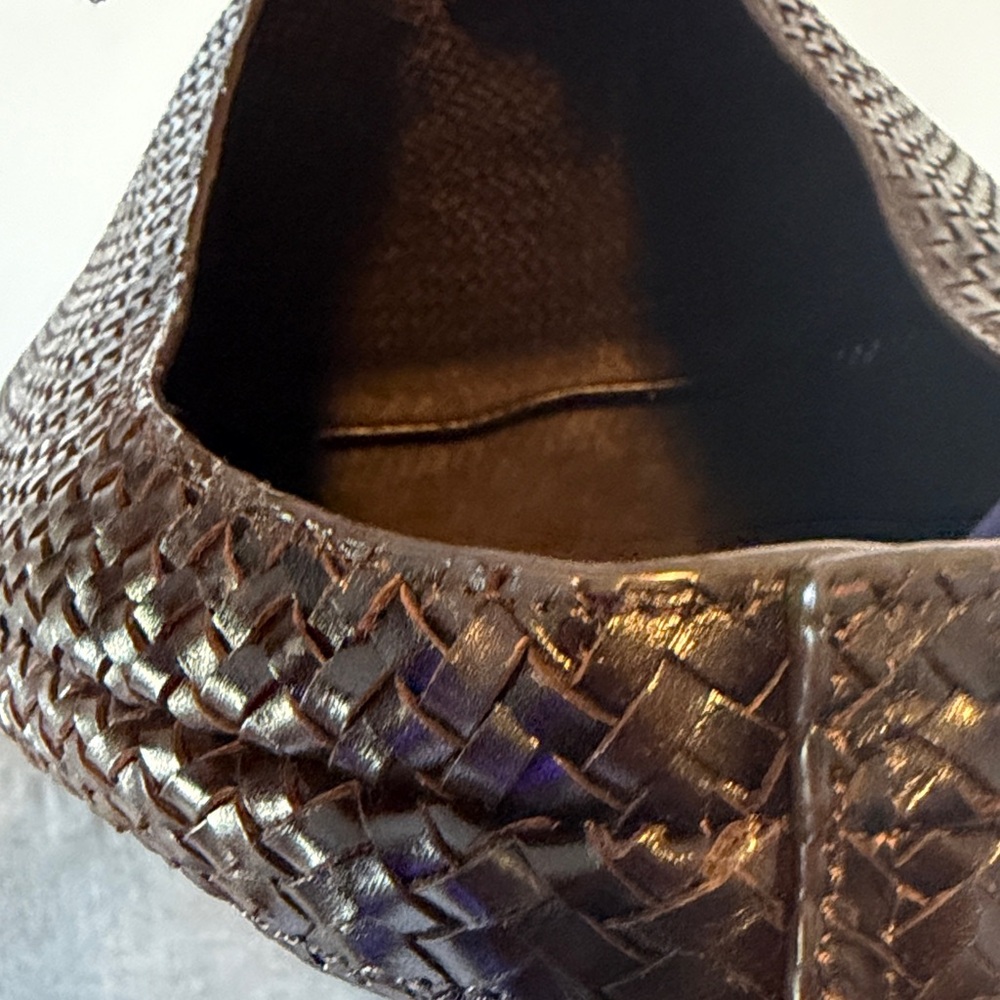 Mango Medium Braided Leather Shoulder Bag - Picture 4 of 4
